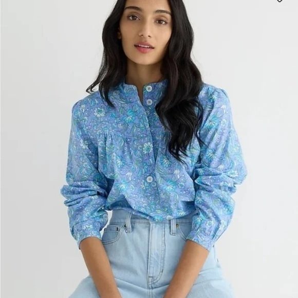 JCrew Tops - Fresco top in floral cotton poplin Item BP558, Small